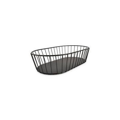 Drahtkorb Cesta, 29 × 16 × 7 cm, schwarz
