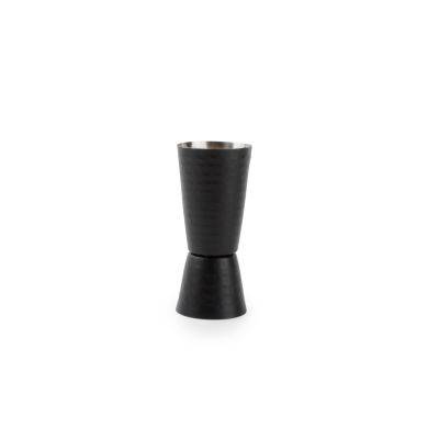 Cocktailmessbecher Black Bar aus Edelstahl, 6 cl