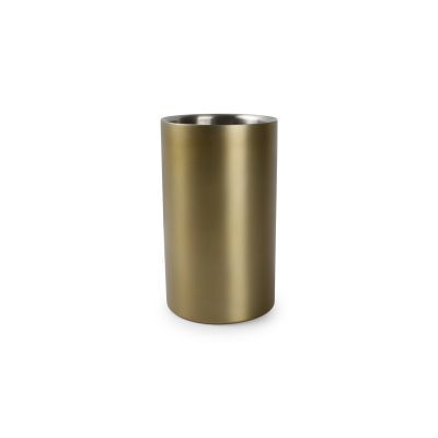 Weinkühler Bar aus Edelstahl, ø 12 cm, H 19,5 cm, gold