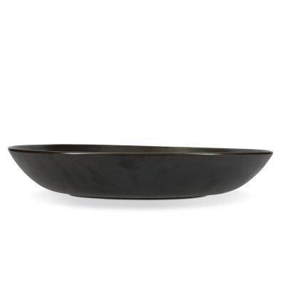 Servierschale Ceres aus Porzellan, Ø 41 cm, H 7,5 cm, schwarz