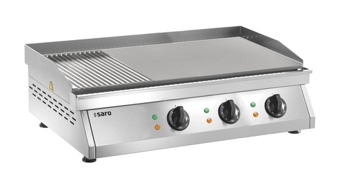 SARO Griddleplatte gerillt + glatt, FRY TOP GH 760 R