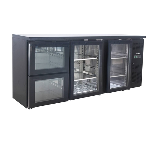 SARO Barkühler, 2 Glastüren+2 Schubladen, BC 3100 G S2