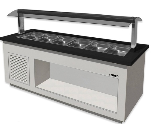 SARO Salatbar für 6x 1/1 GN, PREMIUM LINE SB-K230 weiß