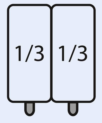 SARO E7/CPCEXC Nudelkorb-Set: 2 x 1/3 GN