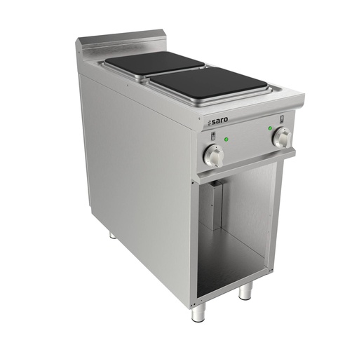 SARO Elektroherd, offen. Unterbau, 2 Platten, LQ/CQE2BA