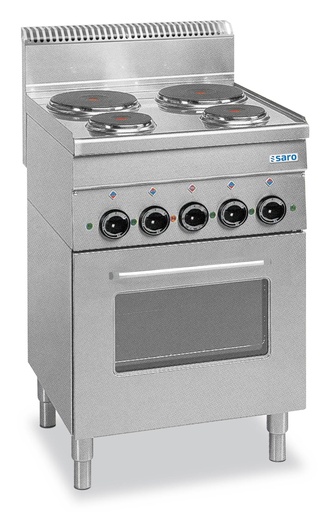 SARO Elektroherd, 4Pl.+Grill+Umluftofen, 600 Line, E4F6