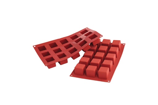 Silikonbackform Kubus, 35 x 35 mm, H 35 mm