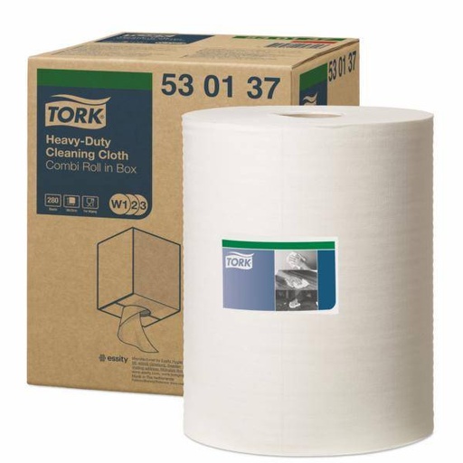 Putztuchrollen Reinigungstücher 1-lagig, weiß, 38 x 31,5 cm, 280 Blatt/Rolle | 1 Rolle verpackt