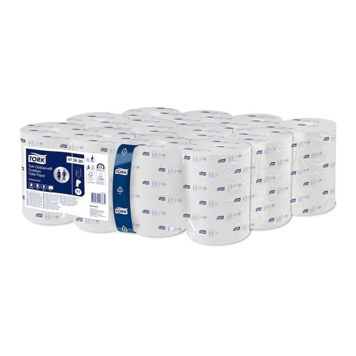 Toilettenpapier 2-lagig,"OptiServe®", 820 Blatt/Rolle, weiß | 24 Rollen/Sack