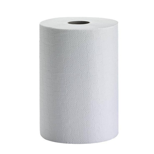 Papierhandtücher Rollenhadtücher Außenabrollung 2-lagig, Zellstoff weiß, 80 m, "Ewadry Premium" | 10 Rollen