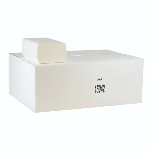 Papierhandtücher Falthandtücher 3-lagig, 21,5 cm x 36,0 cm, Interfold, 100% Zellstoff weiß, 18 x 100 Tücher | 1.800 Blatt/Karton