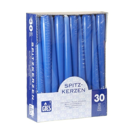 Spitzkerzen 250 x 23,5 mm, 30 Stück/Pack | defter kobolt