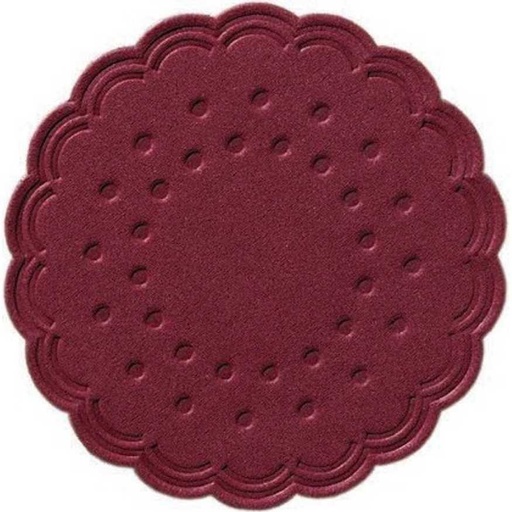 Tassendeckchen, Zelltuch-Untersetzer Ø 7,5 cm, 9-lagig, Bordeaux | 750 Stück