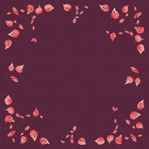 Dunicel-Mitteldecke 84 x 84 cm, unterverpackt | mit Motiv Painted Fall (Plum)