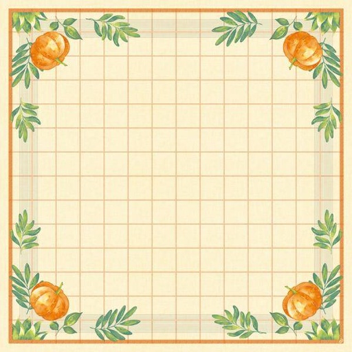 Dunicel-Mitteldecke 84 x 84 cm, nicht unterverpackt | mit Motiv Pumpkin Spice