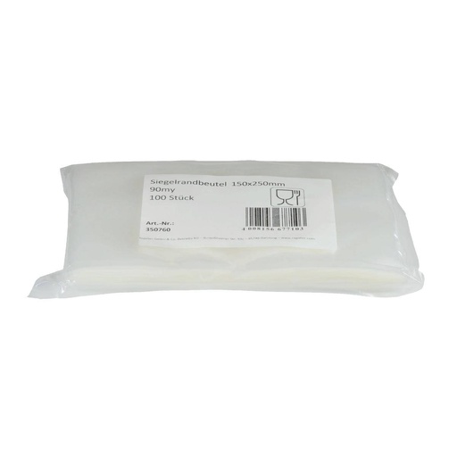 Siegelrandbeutel/Vakuumbeutel 150 x 250 mm, 90 µm | 1000 Stück