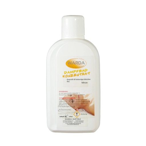 Warda Dampfbadkonzentrat 1 Liter | Minze