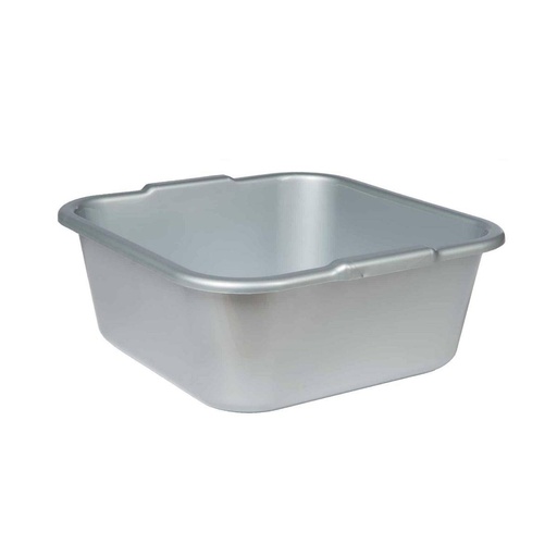 Viereckschüssel 38 x 38 x 15 cm, 14 Liter | silber