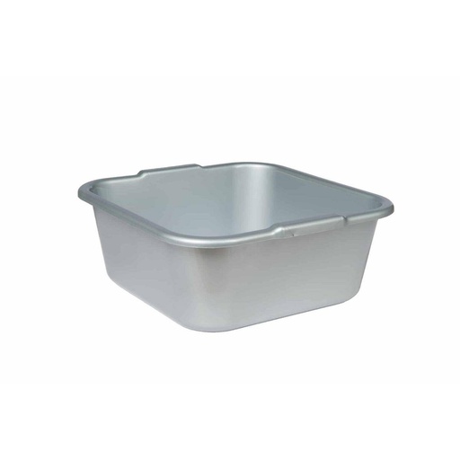 Viereckschüssel 34 x 34 x 14 cm, 10,5 Liter | silber