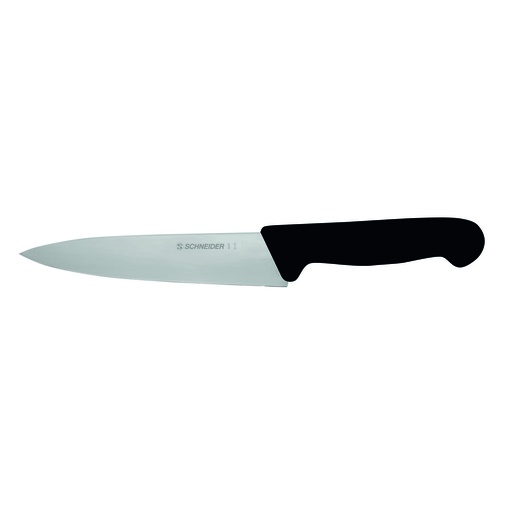 Kochmesser aus Edelstahl, 160 mm, schwarz