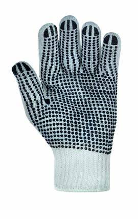 Grobstickhandschuhe, Polyester/Bauwolle | weiß