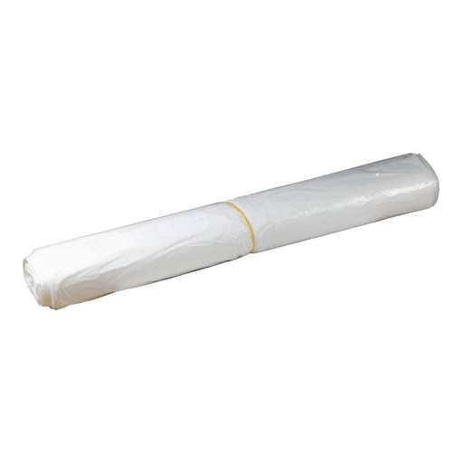 Müllbeutel 60 Liter, 11 µ, LDPE weiß, 630 x 850 mm | 40 Stück/Rolle