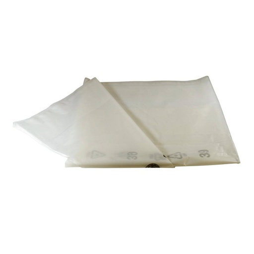 Müllsack 150 Liter, 50 µ "Premium", 700 + 250 x 1200 x 0,05 mm, transparent-klar | 200 Stück lose/Karton