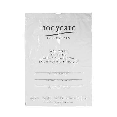 Wäschebeutel aus LDPE "Bodycare", weiss, 410 x 580 x 0,035 mm | 500 Stück