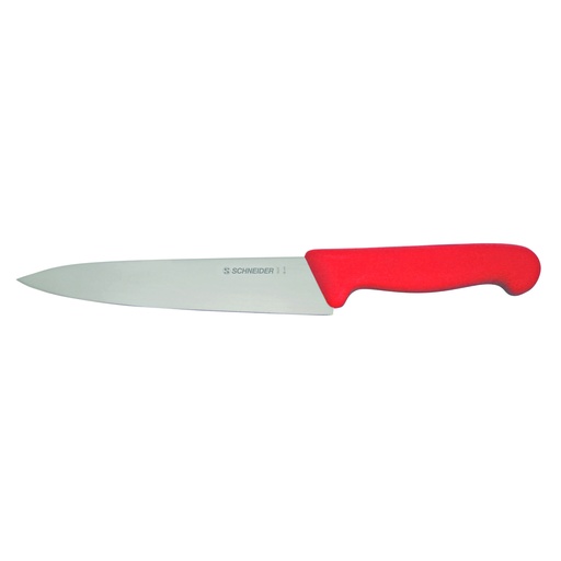 Kochmesser aus Edelstahl, 180 mm, rot