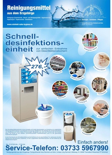 Schnelldesinfektionseinheit | Sonderangebot Erstaussattung
