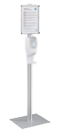 Spendersäule "EUROMAT" für Mobile Desinfektionsstation (ovale Säule)