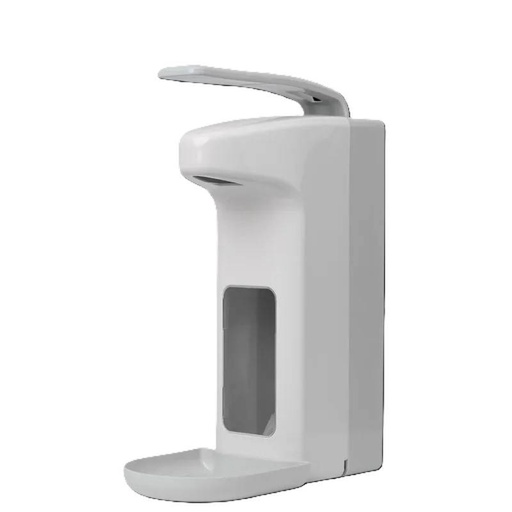 Armhebelspender für 500-ml-Flaschen, Farbe weiß/grau