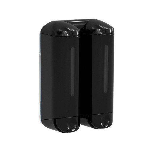 Seifenspender Twin, "Serie Home", 2 x 250 ml | schwarz