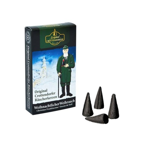 Räucherkerzen Crottendorfer Original - schwarz, "Weihrauch" | 24 Räucherkerzchen
