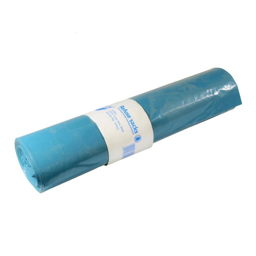 Müllsack 120 Liter, 50 µ, LDPE blau, 700 x 1100 mm | 25 Stück/Rolle