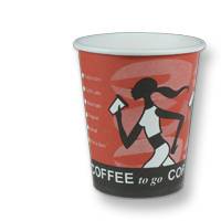 Kaffeebecher US-Coffee-Cup 10oz/250 ml, "Coffee Crabber", d=80 mm | 50 Stück