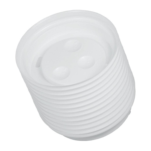 Deckel mit Trinkloch ( 6oz, Ø 77 mm),PS Kunststoff, für Coffee-Cups, braun | 50 Stück