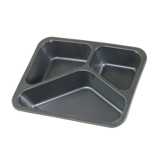 Menüschale PP, 227 x 178 x 40 mm | 360 Stück schwarz