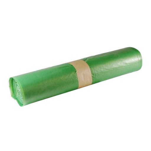 Müllsack 120 Liter, Typ60, LDPE grün, 700 x 1100 mm | 25 Stück/Rolle