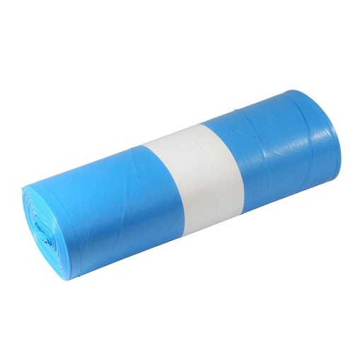 Müllsack 120 Liter, 38 µ, Typ60, LDPE - Regenerat blau, 800 x 1000 mm | 25 Stück/Rolle