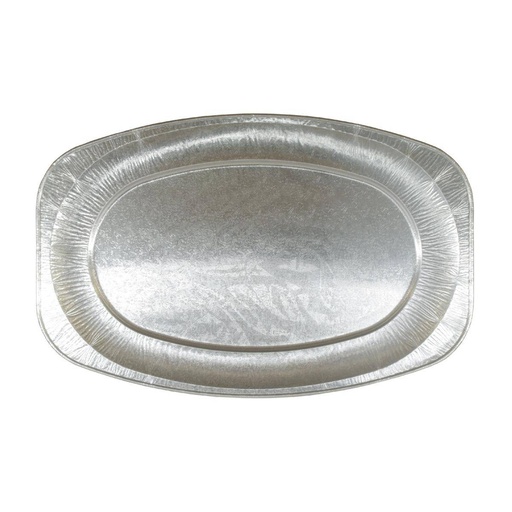 Alu-Party-Platte groß, 548 x 359 mm, oval, Einweggeschirr