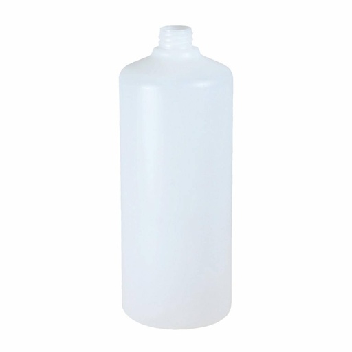 Leerflasche/Zylinderflasche 1 Liter, natur, mit Gewinde RD 27