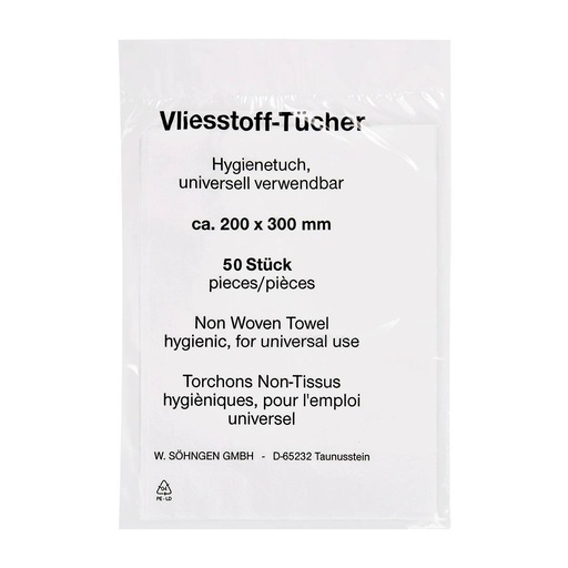 Vliesstoff-Tücher 200 x 300 mm | 50 Stück/Pack