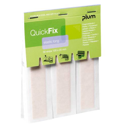 Pflaster-Nachfüllpackung QuickFix "Elastic Long Refill" Fingerverband | 30 Strips elastisch