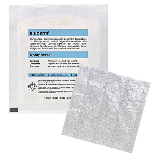 aluderm® Kompresse einzeln | 10 x 10 cm