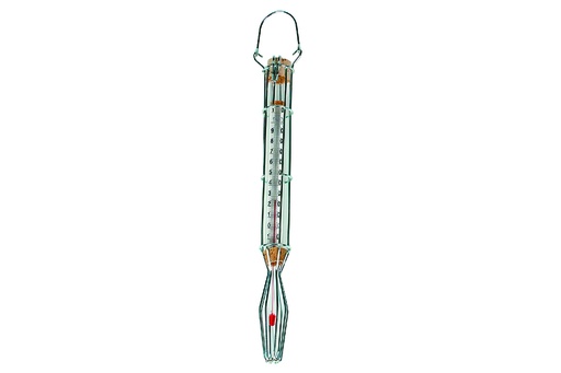 Thermometer aus verchromtem Draht, +80 °C bis +220 °C