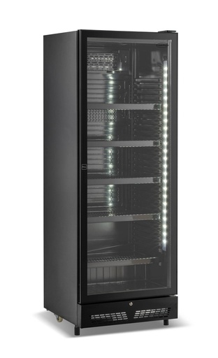 Kühlschrank 1, 650 x 595 x 1795 mm, 400 L, schwarz