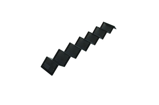 Snack-Verkaufsständer aus Aluminium, 580 x 85 x 40 mm, schwarz