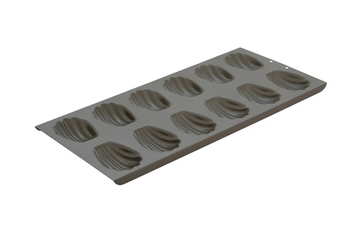 Madeleine Backform aus Silikon, 12 x (77 x 52 mm)
