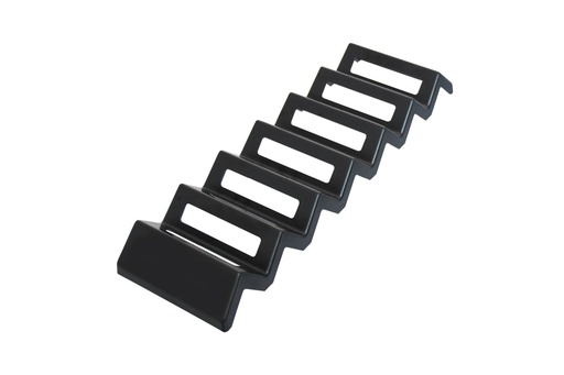 Snack-Verkaufsständer aus ABS, 560 x 168 x 58 mm, schwarz